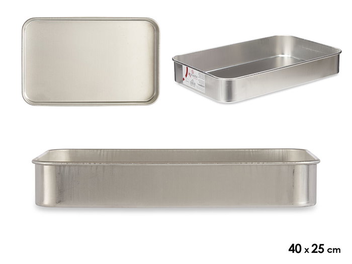 Kinvara Plaque à rôtir en aluminium 40 x 25 cm pour four et lave-vaisselle (Set de 12) Kinvara Plaque à rôtir en aluminium 40 x 25 cm pour four et lave-vaisselle (Set de 12)