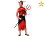 Déguisement Démoniaque pour Fille 10-12 Ans, Halloween Enfant Rouge et Noir - Vêtement de Déguisement, Diadème et Collier Inclus