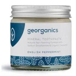 GEORGANICS Dentifrice Minéral Menthe Crème Blanchissante Bio 60ml - Sans Fluor