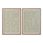 Home ESPRIT Cadre Papier Verre 50 x 3 x 70 cm Beige