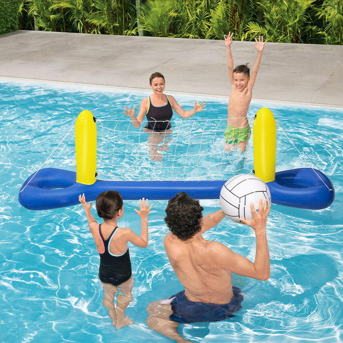 Bestway Jeu de volley-ball flottant gonflable 244 x 64 cm avec ballon