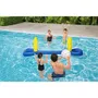 Bestway 52133 Filet de Volley-Ball Flottant Gonflable pour Piscine - 244 x 64 x 76 cm avec Ballon - PVC Bleu pour Adultes et Enfants