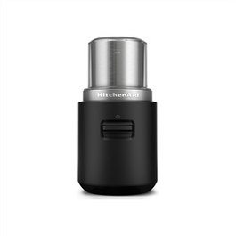 Kitchenaid 5KBGR100BM Moulin à Café Électrique Portable sans Fil sans Piles Noir Mat avec Récipient de 113 g
