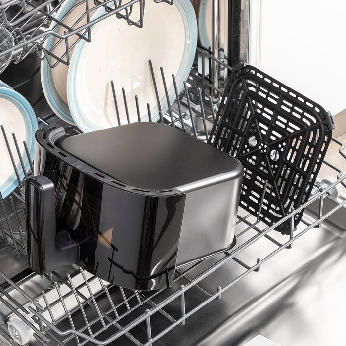 Pack Friteuse à Air avec Balance et Panier en Silicone Pliable pour Friteuses à Air InnovaGoods