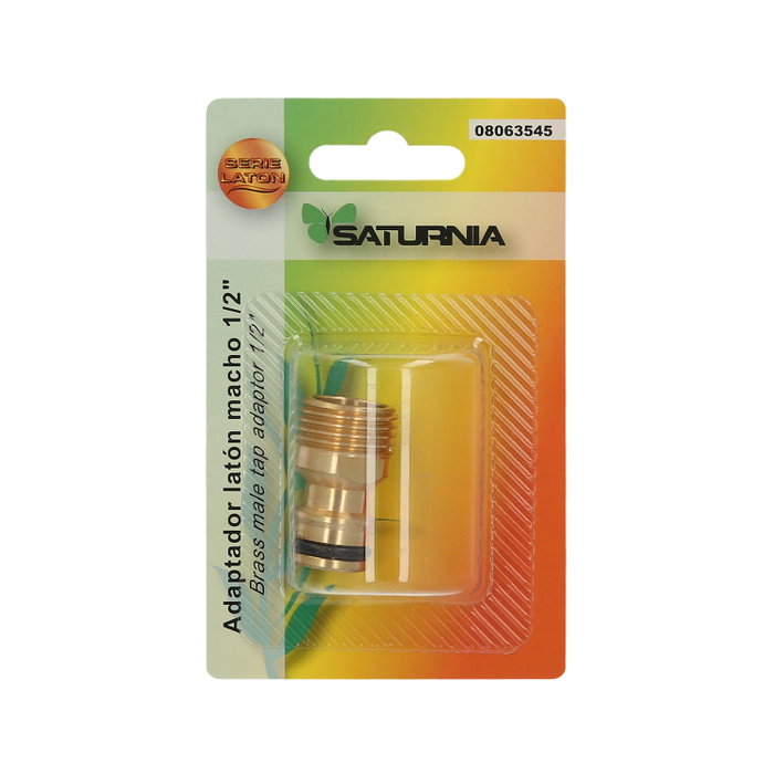 SATURNIA Adaptateur de tuyau en laiton 1/2 pol. mâle