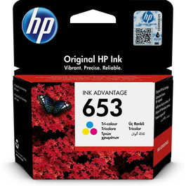 HP 3YM74AE Cartouche d'encre 653 tricolore (Cyan, Magenta, Jaune)