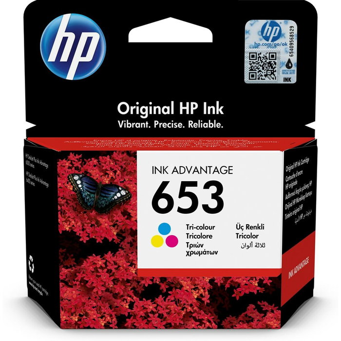 HP Ink 653 Kit de cartouches C,M,Y Standard