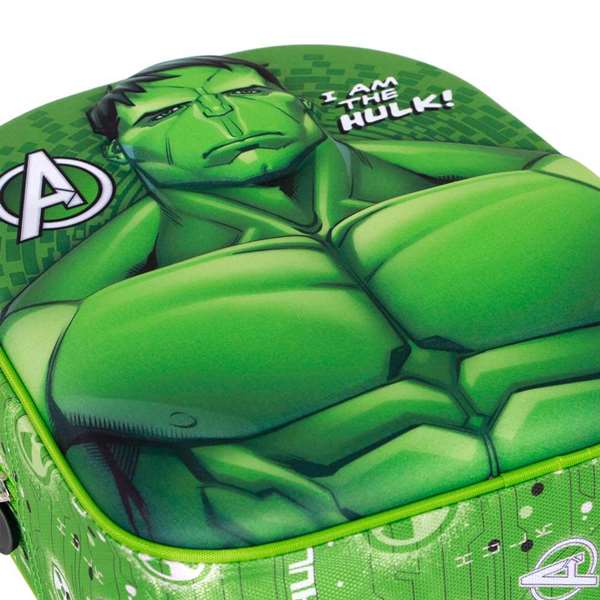Karactermania - Mochila 3D Elite Hulk Rage - Sac à dos enfant avec motif en relief, compartiment unique et bretelles rembourrées - Dimensions : 26 x 11 x 31 cm