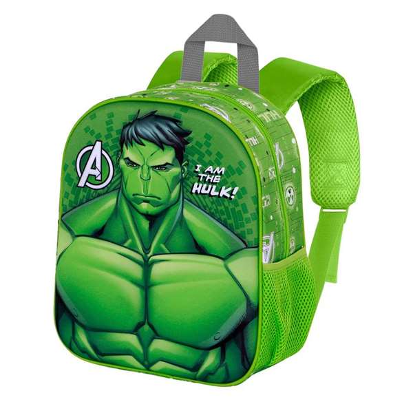 Karactermania - Mochila 3D Elite Hulk Rage - Sac à dos enfant avec motif en relief, compartiment unique et bretelles rembourrées - Dimensions : 26 x 11 x 31 cm