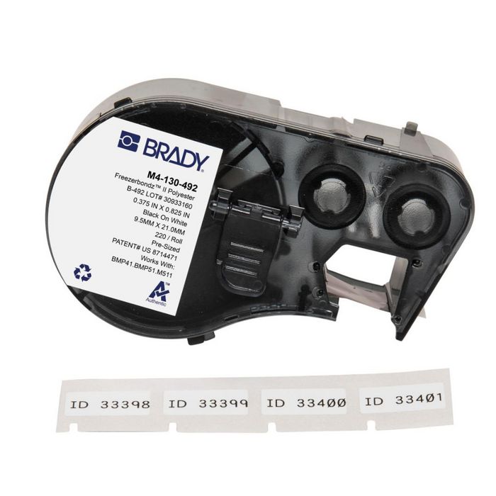 Brady FreezerBondz Étiquettes pour Imprimante M410/BMP41/M510/BMP51/BMP53/M511