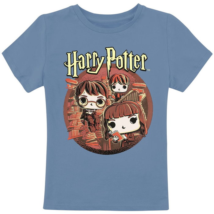 Funko Pop & Tee Harry Potter - Trio Hermione, Harry et Ron avec T-shirt Taille L