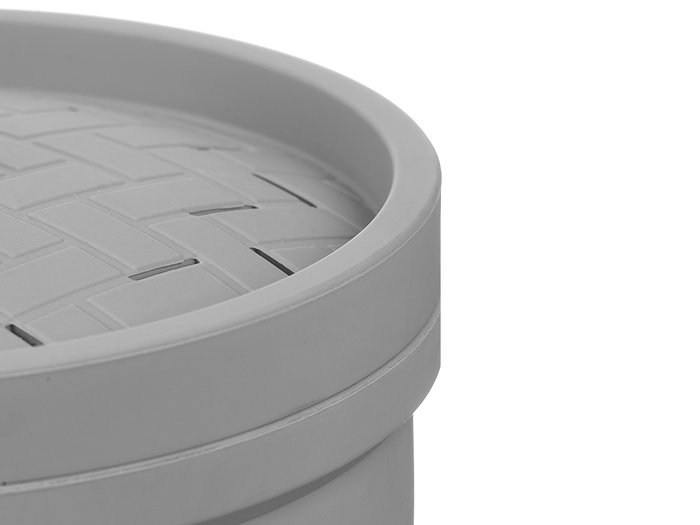 Kinvara Vaporera en Silicone Gris 17.5x17.5x10.5 cm (Set de 12)