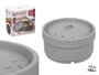 Kinvara Vaporera en Silicone Gris 17.5x17.5x10.5 cm (Set de 12)