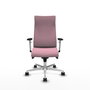 Piqueras Y Crespo Sillón Albacete Rose avec mécanisme synchrone et base aluminium