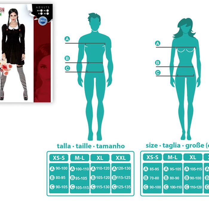 Déguisement Femme Fantôme Adulte Taille M-L, Licences Autres, Noir, Polyester, Thématique Halloween