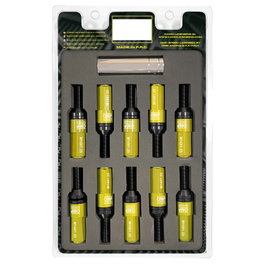 OMP Jeu de 20 vis de roue SPEED M14x1.25 avec protecteur jaune