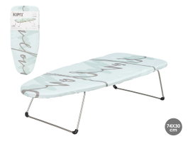 Kipit Table à Repasser de Table Love 74x30,5 cm Tissu Plastique Bleu Noir (Set de 6)