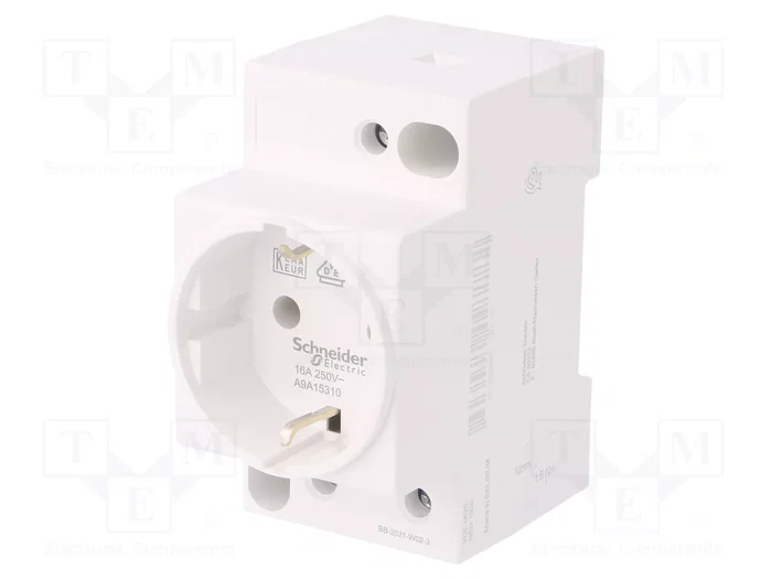 SCHNEIDER ELECTRIC ACTI9 Prise Schuko simple pour rail DIN SCHNEIDER ELECTRIC ACTI9 Prise Schuko simple pour rail DIN