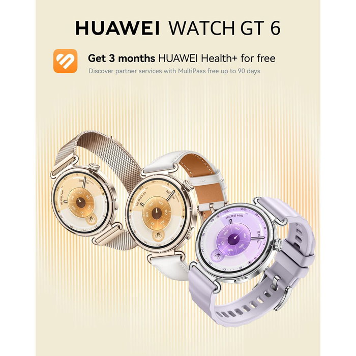 Montre intelligente Huawei Watch GT 6 Konsu-B19L Blanc 1,32"
