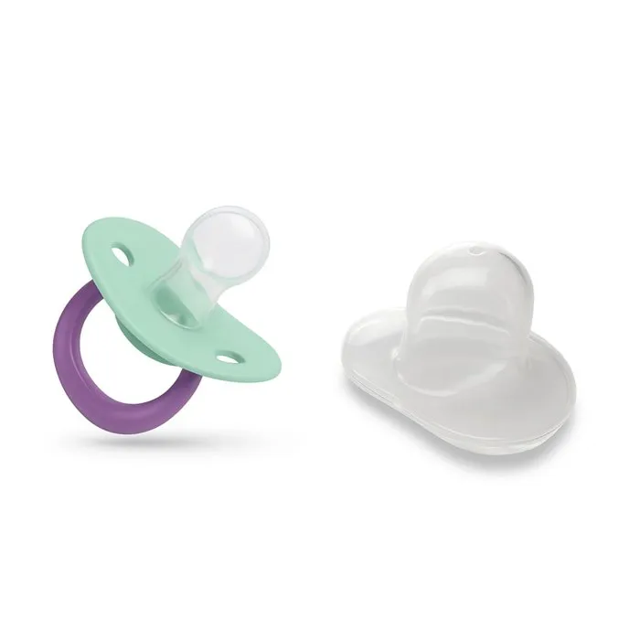 Thermobaby - Lot de 2 Sucettes Anatomiques Lilo & Stitch en Silicone sans BPA - Pour Bébés 6 Mois et Plus - avec Clip de Protection