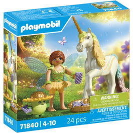 PLAYMOBIL Licorne Rainbow Flower avec Fée