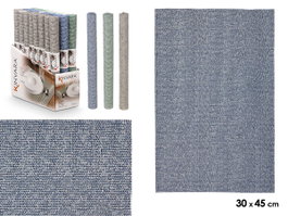 Kinvara Set de 3 Salvamantels 30x45 cm PVC et Polyester - Couleurs Assorties Aléatoires (Set de 48)