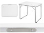 IBERGARDEN Table de camping pliable Blanco-Madera 60x80cm
