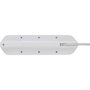Brennenstuhl Estilo Corner Multiprise 4 voies Argent/Blanc