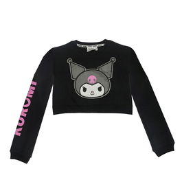 Sweat-shirt Enfant Kuromi Noir