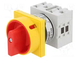 LOVATO ELECTRIC Commutateur à came 16A, 2 positions stables (0-1), 3 pôles