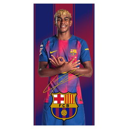FC BARCELONA Toalla Lamine Yamal en microfibre 70x140cm 100% polyester