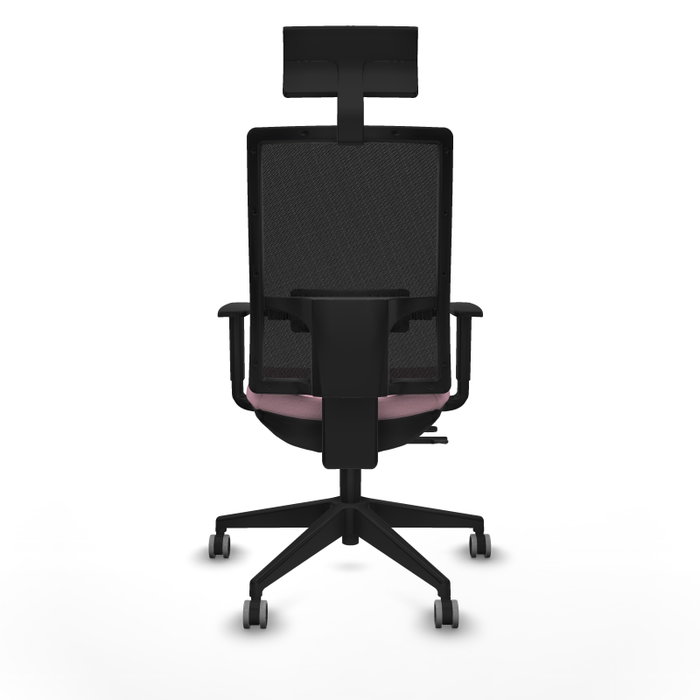 Piqueras y Crespo Chaise de Bureau 1D066G1 Rose et Noir Piqueras y Crespo Chaise de Bureau 1D066G1 Rose et Noir