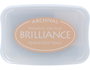 Tsukineko BRILLIANCE Tampon encreur beige perlé effet nacré 95x65mm