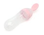 KioKids Cuchara Alimentadora - Cuillère Doseuse pour Bébé Rose Clair avec Réservoir en Silicone 90 ml - Dès 4 Mois