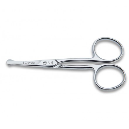 Tres Claveles Ciseaux à ongles bébé courbe inox 4 pouces Tres Claveles Ciseaux à ongles bébé courbe inox 4 pouces