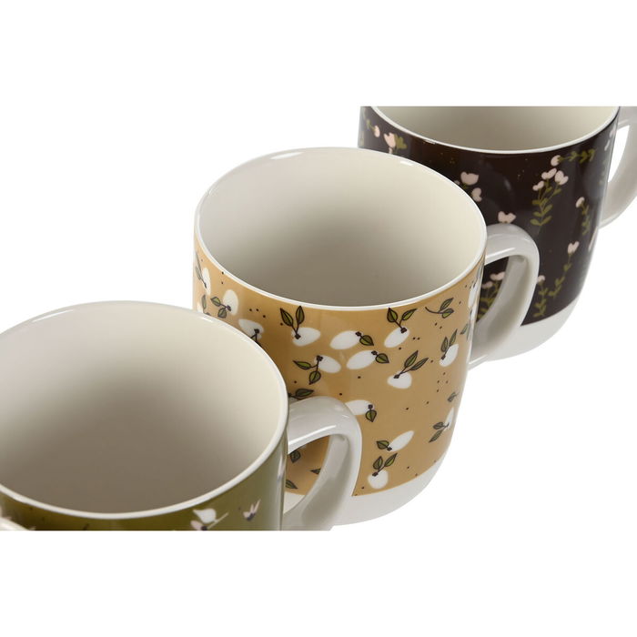 Tasse mug DKD Home Decor Marron Vert Rose Moutarde Porcelaine 380 ml (4 Unités) Tasse mug DKD Home Decor Marron Vert Rose Moutarde Porcelaine 380 ml (4 Unités)