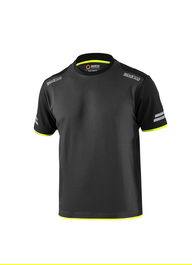 Sparco T-Shirt Tw S02416GSGF1S Taille S Gris-Jaune Fluo 45 % Coton 50 % Polyester 170 g/m²