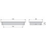 Emuca Lot de 20 poignées pour meubles Alfafar, L190mm, entraxe 160mm, Aluminium, Anodisé mat