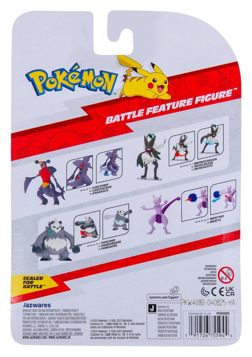 Jazwares Pokémon Battle Feature Figure Miascarade Jazwares Pokémon Battle Feature Figure Miascarade