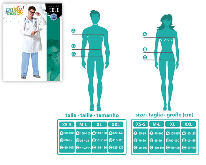 Déguisement Docteur Adulte Blanc XL