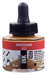 Amsterdam Peinture Acrylique Terre de Sienne Naturelle 234 30 ml