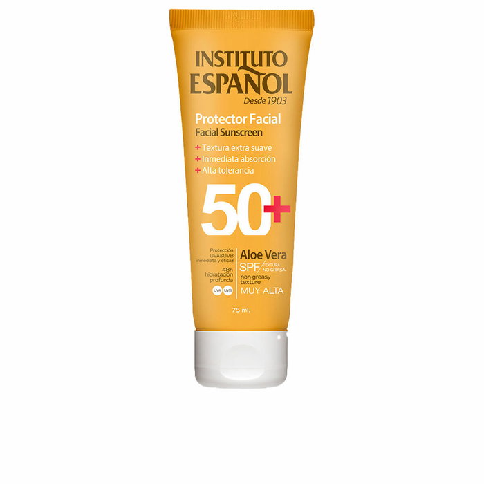 Instituto Español Crème solaire visage à l'Aloe Vera SPF 50+ 75 ml Instituto Español Crème solaire visage à l'Aloe Vera SPF 50+ 75 ml