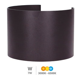 GSC Evolution Applique murale LED Sumbe ronde, réglable, Gris anthracite