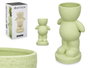 Giftdecor Figurine Homme Jarron Vert Céramique 19x31x15 cm (Set de 4)