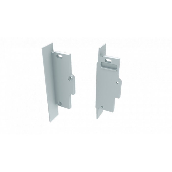 Tapón Final Perfíl Tipo TIANO Empotrado - Aluminium - Blanco - Izquierda - Con Agujero