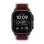Apple Watch Ultra 4 GPS + Cellular 49 mm Titane Noir avec Boucle Trail Bordeaux M/L