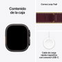 Apple Watch Ultra 4 GPS + Cellular 49 mm Titane Noir avec Boucle Trail Bordeaux M/L