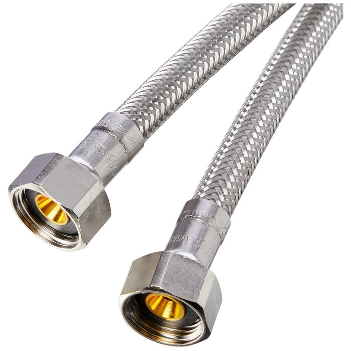 Grohe Flexible d'alimentation annelé 45484000 (Paire de 2) en métal argenté