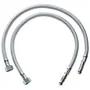 GROHE 45484000 - Paire de flexibles d'alimentation annelés métal pour robinet - Pièce de rechange originale avec garantie 5 ans