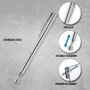 Workpro Pointeur magnétique extensible 650 mm en acier inoxydable